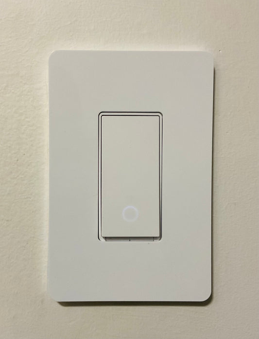 Smart Light Switch In-Wall Installation Single Pole WiFi Light Switch Works with Alexa Google Assistant Apple Siri